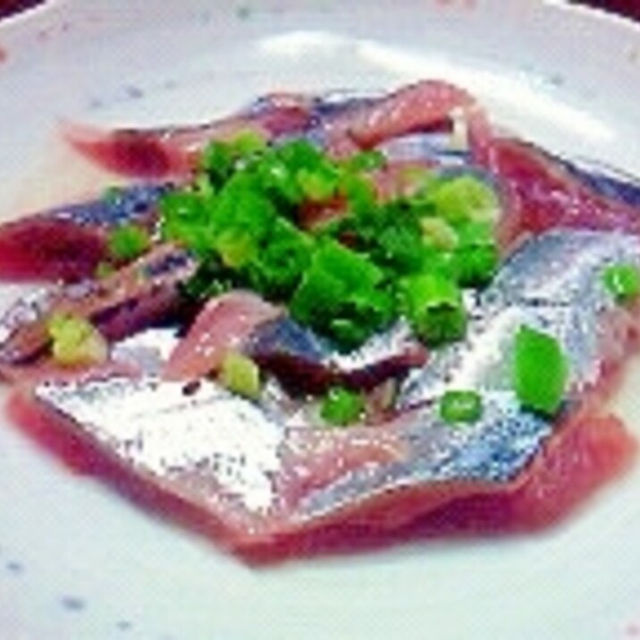 秋刀魚の刺身☆酢で食べて